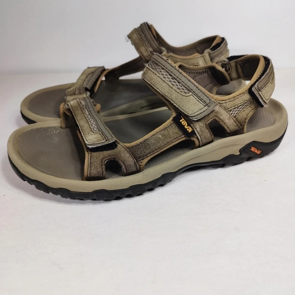 Teva Men's Hudson Brown Suede Hiking Outdoor Sandals Size 11